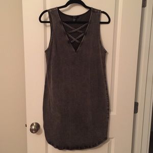Faded black dress